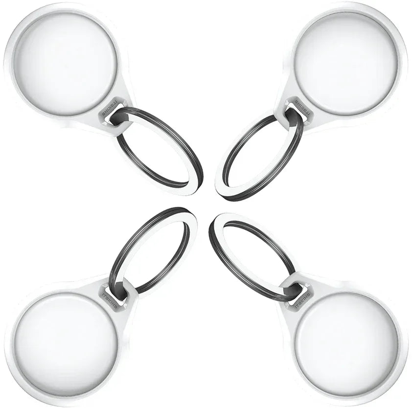 Itskins Level 2 Aircover Solid For Apple Airtag White (4-Pack) - Essentify
