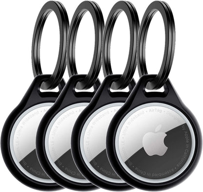 Itskins Level 2 Aircover Solid For Apple Airtag Black (4-Pack)