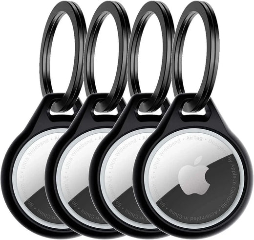 Itskins Level 2 Aircover Solid For Apple Airtag Black (4-Pack) - Essentify