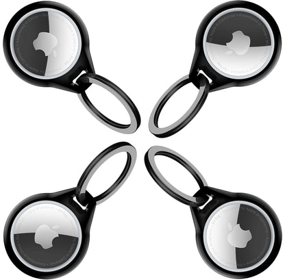 Itskins Level 2 Aircover Solid For Apple Airtag Black (4-Pack)