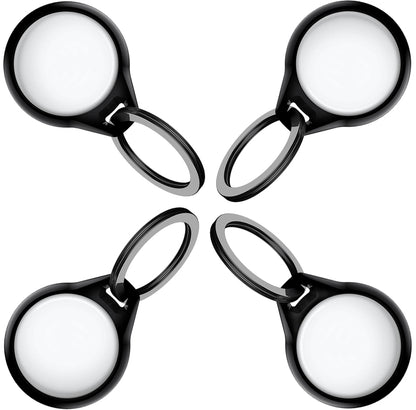 Itskins Level 2 Aircover Solid For Apple Airtag Black (4-Pack)