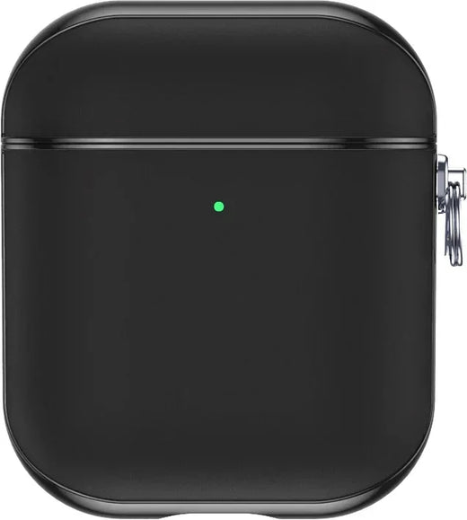 Valenta Leather Snap Case Apple Airpods Gen 1/2 Black - Essentify