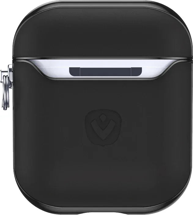 Valenta Leather Snap Case Apple Airpods Gen 1/2 Black - Essentify