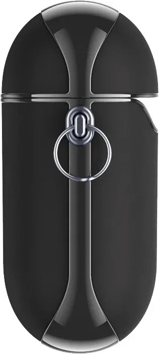 Valenta Leather Snap Case Apple Airpods Gen 1/2 Black - Essentify
