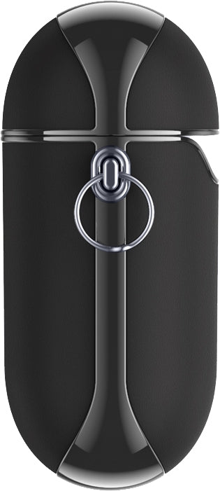 Valenta Leather Snap Case Apple Airpods Gen 1/2 Black