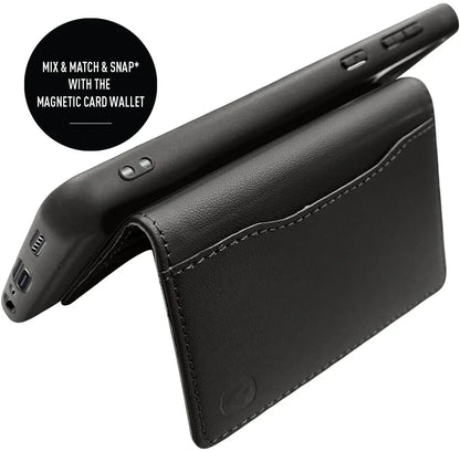 Valenta Leather Back Cover Snap Samsung Galaxy A02S Black - Essentify