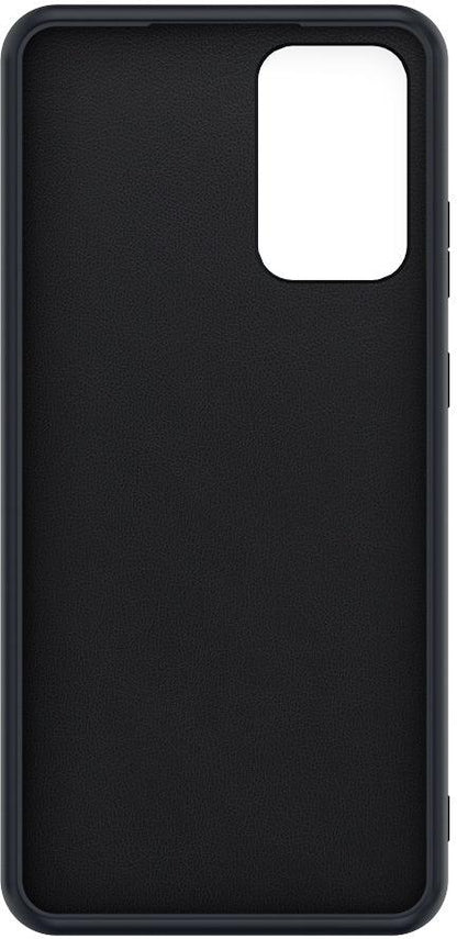 Valenta Leather Back Cover Snap Samsung Galaxy A02S Black - Essentify