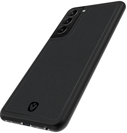 Valenta Leather Back Cover Snap Samsung Galaxy A42/A42 5G Black - Essentify