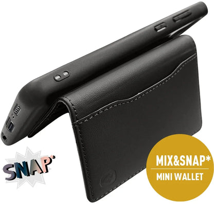 Valenta Leather Back Cover Snap Samsung Galaxy A42/A42 5G Black - Essentify