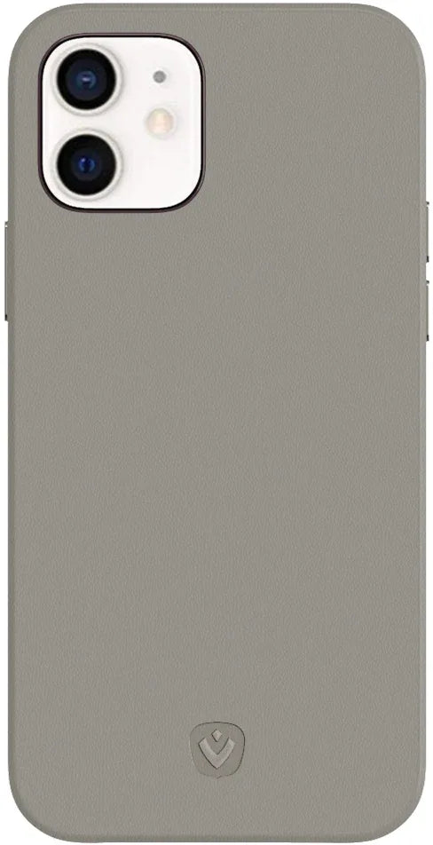Valenta Leather Back Cover Snap Luxe Apple Iphone 12 Mini Grey - Essentify