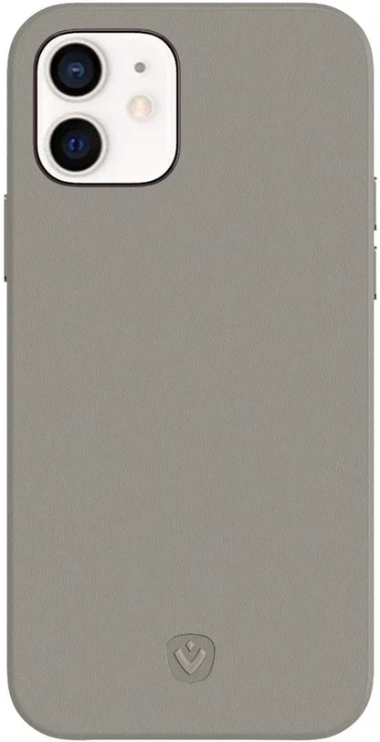 Valenta Leather Back Cover Snap Luxe Apple Iphone 12 Mini Grey - Essentify