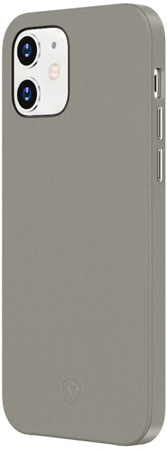 Valenta Leather Back Cover Snap Luxe Apple Iphone 12 Mini Grey - Essentify