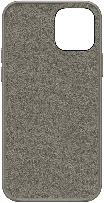 Valenta Leather Back Cover Snap Luxe Apple Iphone 12 Pro Max Grey - Essentify