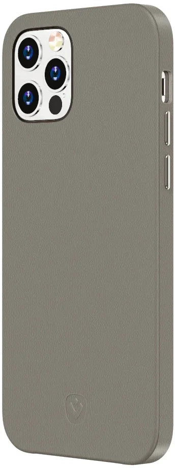 Valenta Leather Back Cover Snap Luxe Apple Iphone 12 Pro Max Grey - Essentify