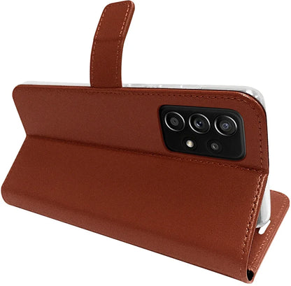 Valenta Book Case Gel Skin Samsung Galaxy A72 4G Brown - Essentify