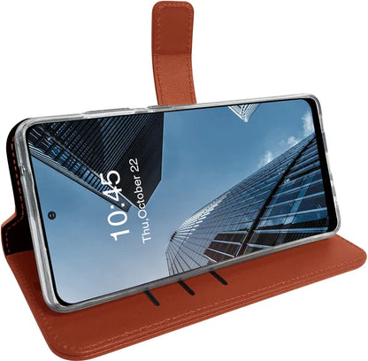 Valenta Book Case Gel Skin Samsung Galaxy A72 4G Brown - Essentify