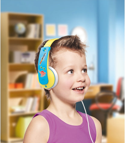 Jvc Ha-Kd7-Yne Jvc Kids Tinyphones Headphone Yellow/Blue