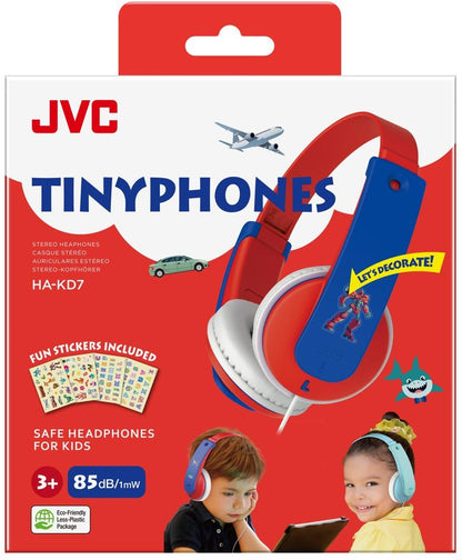 Jvc Ha-Kd7-Rne Jvc Kids Tinyphones Headphone Red/Blue