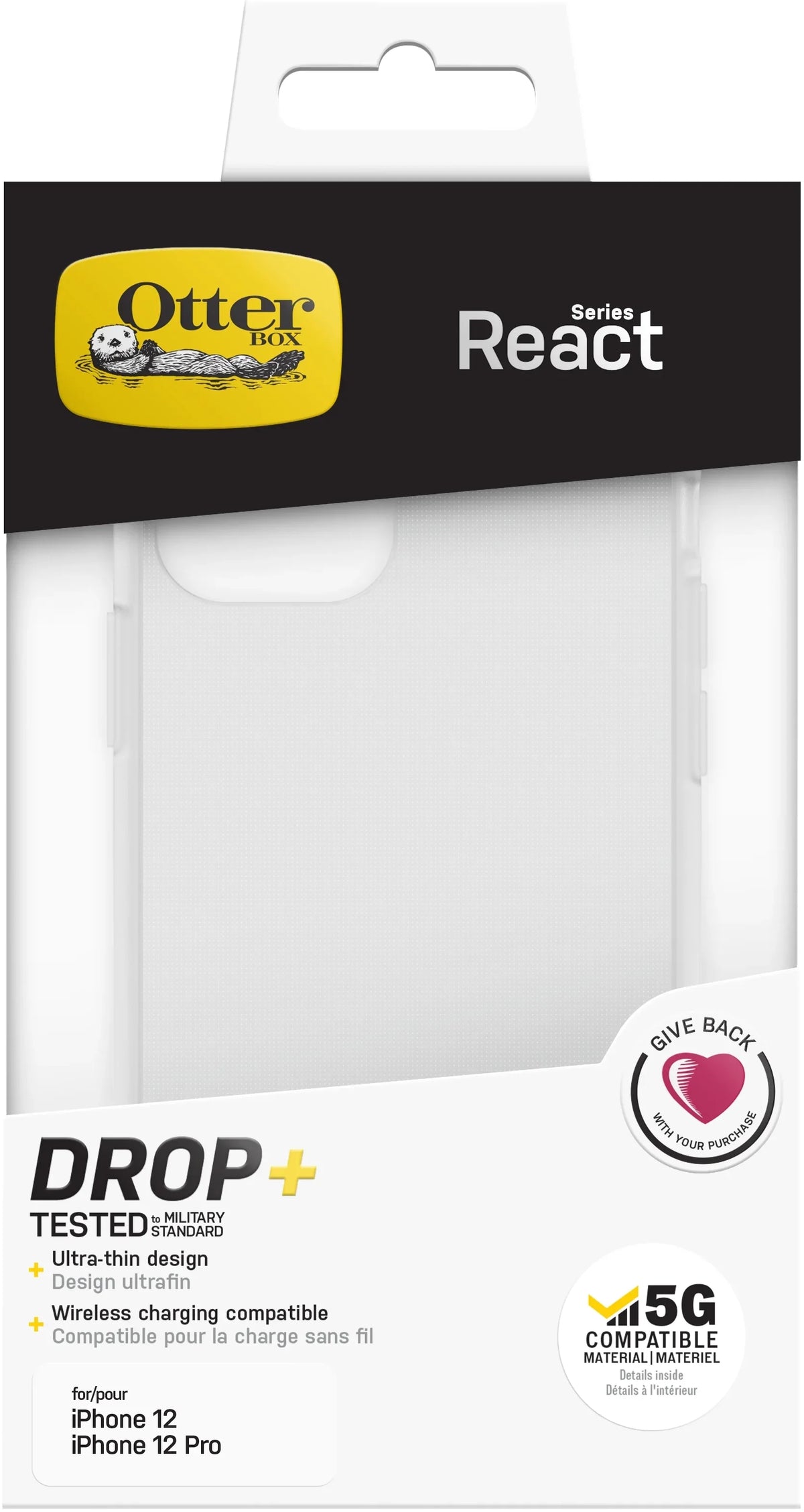 Otterbox React Series Apple Iphone 12/12 Pro Clear - Essentify