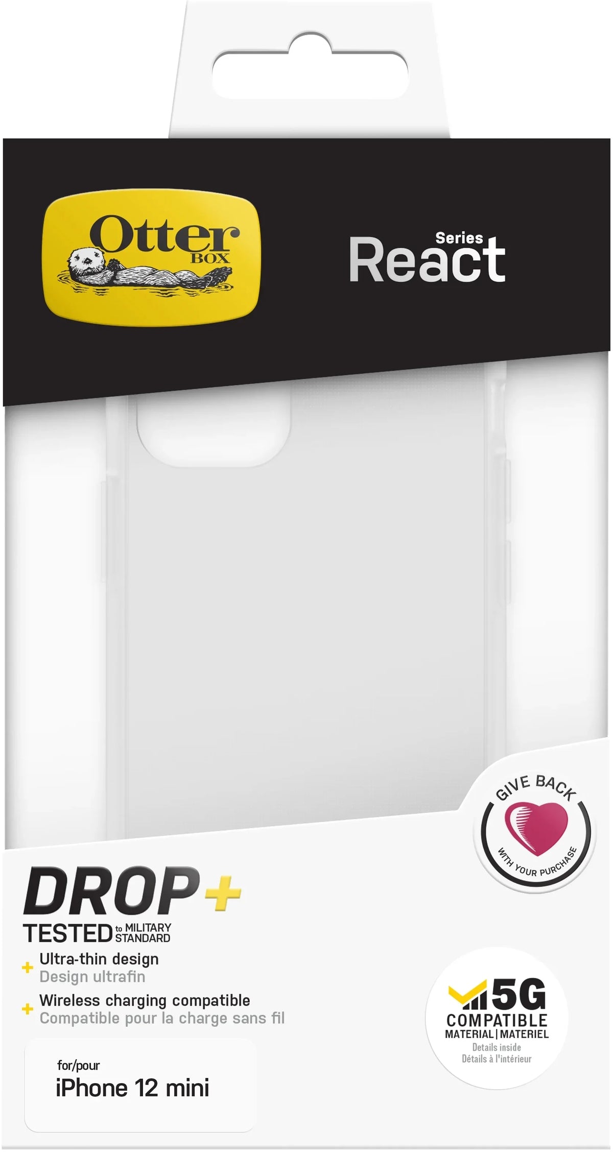 Otterbox React Series Apple Iphone 12 Mini Clear - Essentify