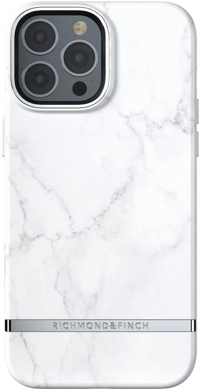 Richmond & Finch Freedom Series One-Piece Apple Iphone 13 Pro White Marble - Essentify