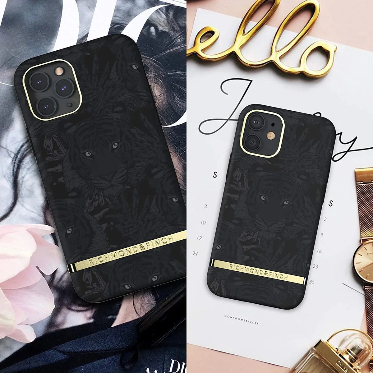 Richmond & Finch Freedom Series One-Piece Apple Iphone 13 Pro Max Black Tiger - Essentify