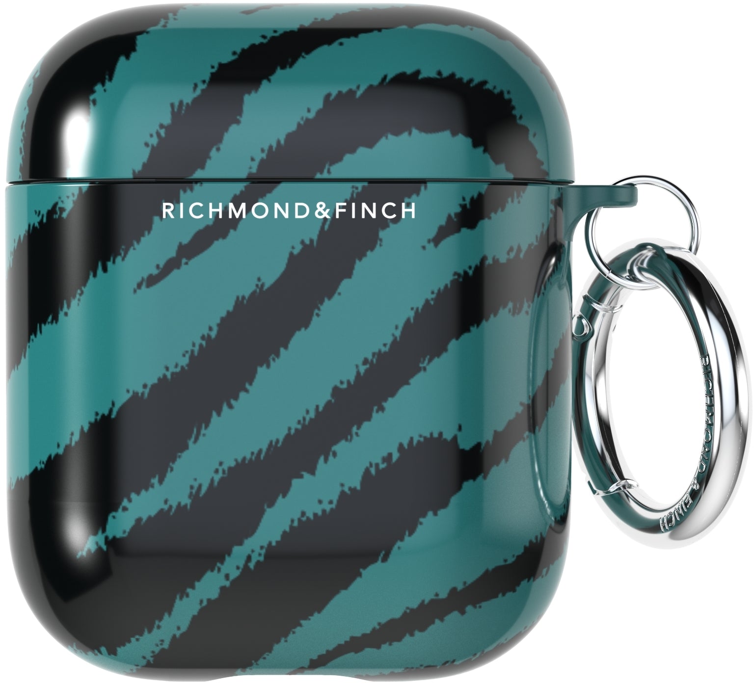 Richmond & Finch Freedom Series Apple Airpod Emerald Zebra