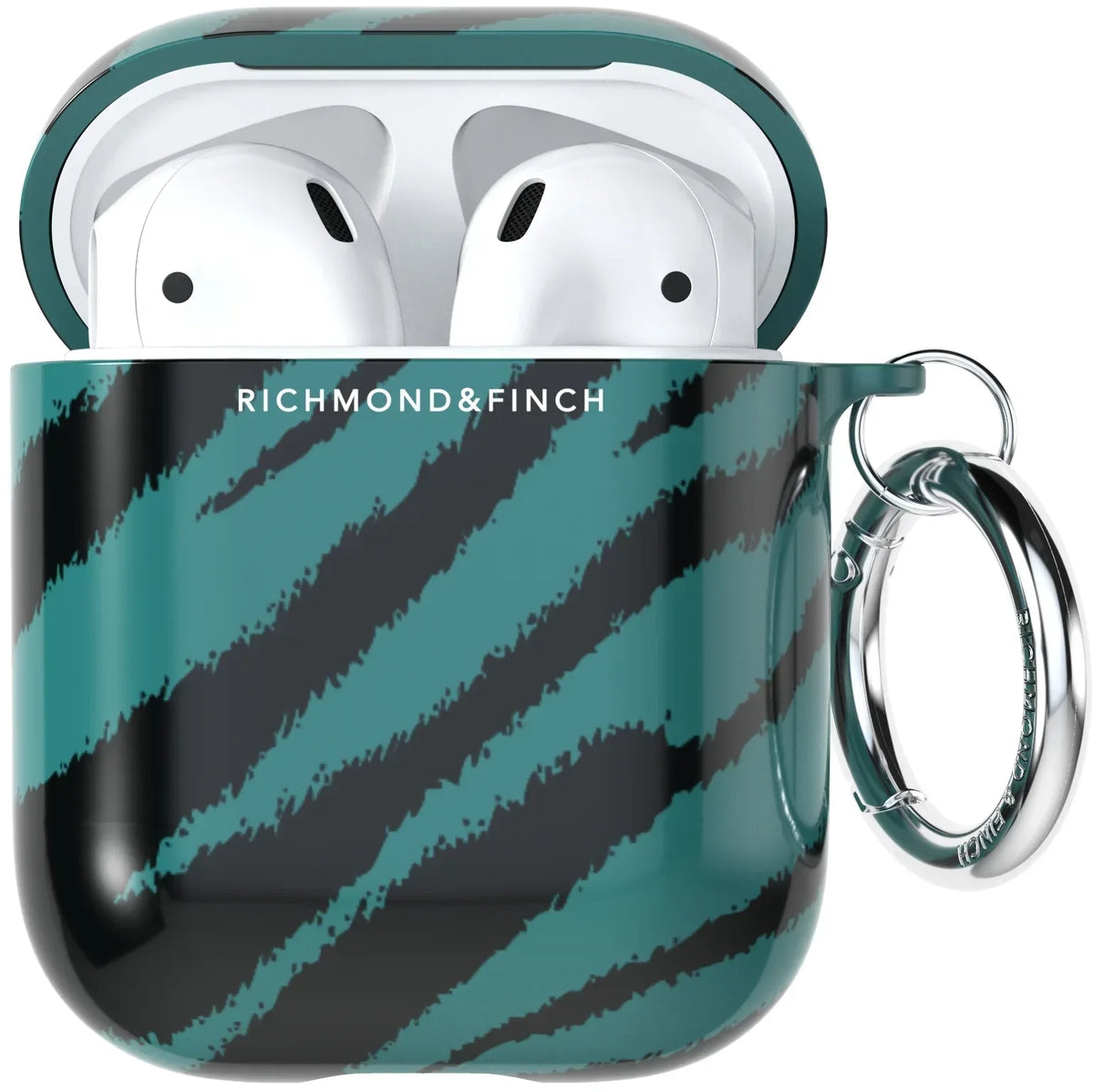 Richmond & Finch Freedom Series Apple Airpod Emerald Zebra - Essentify