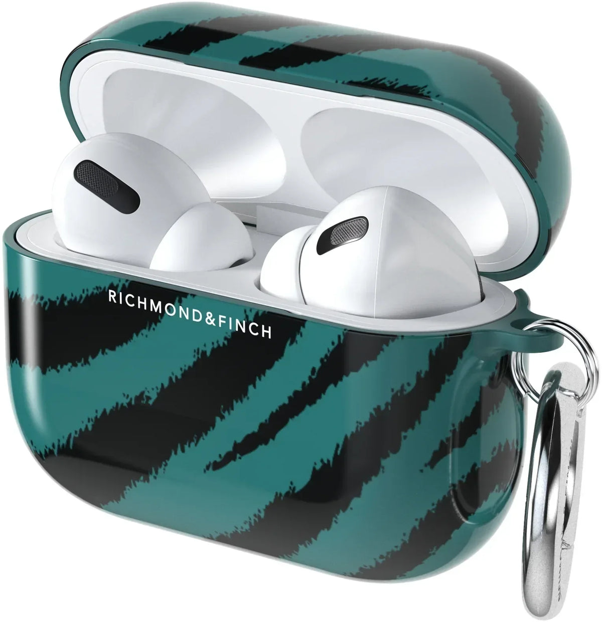 Richmond & Finch Freedom Series Apple Airpod Pro Emerald Zebra - Essentify