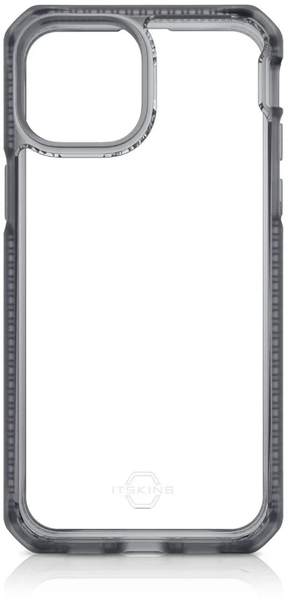Itskins Level 2 Hybridfrost For Apple Iphone 13 Pro Max Transparent Black - Essentify
