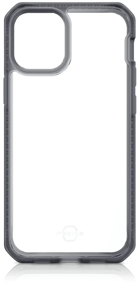 Itskins Level 2 Hybridfrost For Apple Iphone 12 Mini Transparent Black - Essentify