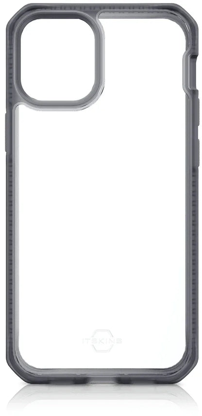 Itskins Level 2 Hybridfrost For Apple Iphone 12 Mini Transparent Black - Essentify