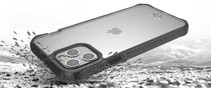 Itskins Level 2 Hybridfrost For Apple Iphone 12 Pro Max Transparent Black - Essentify