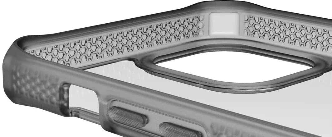 Itskins Level 2 Hybridfrost For Apple Iphone 12 Pro Max Transparent Black - Essentify