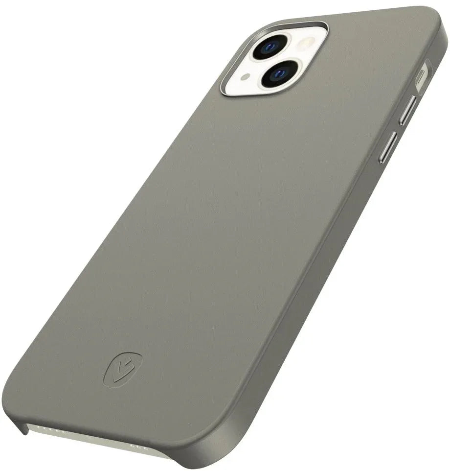 Valenta Leather Back Cover Snap Luxe Apple Iphone 13 Mini Grey - Essentify