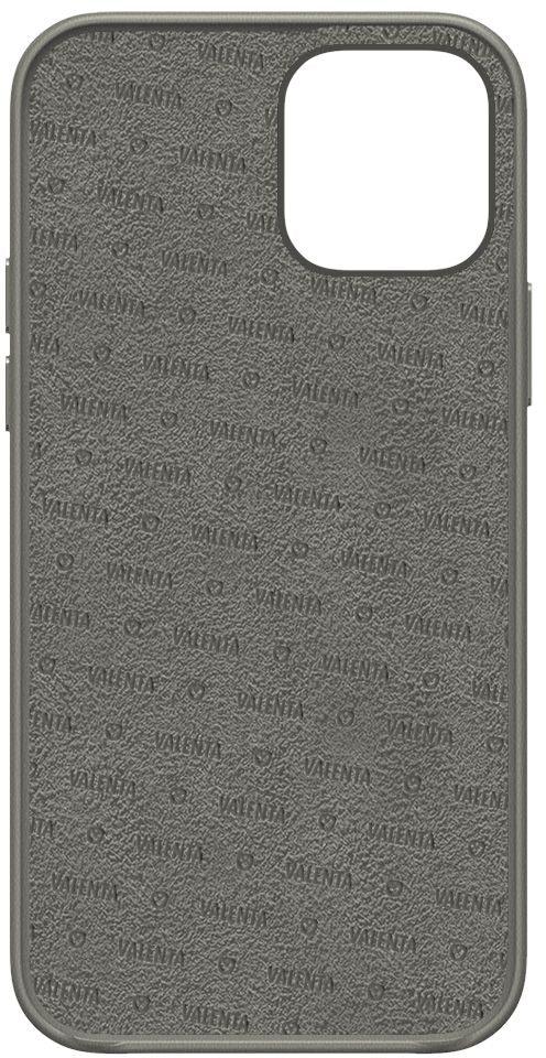 Valenta Leather Back Cover Snap Luxe Apple Iphone 13 Mini Grey - Essentify