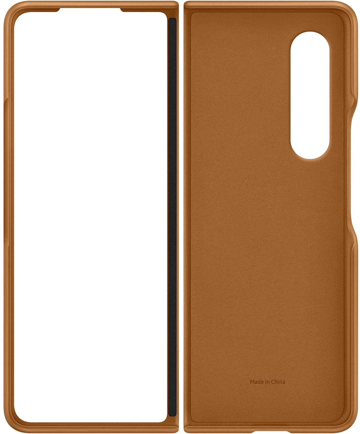 Samsung Leather Cover Galaxy Z Fold3 Camel - Essentify