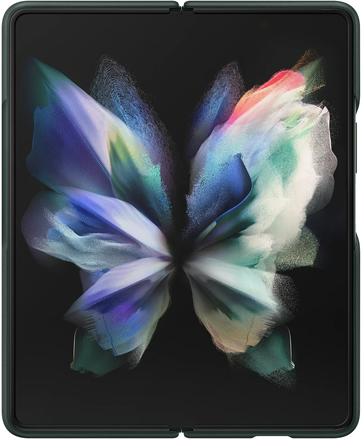 Samsung Leather Cover Galaxy Z Fold3 Green - Essentify