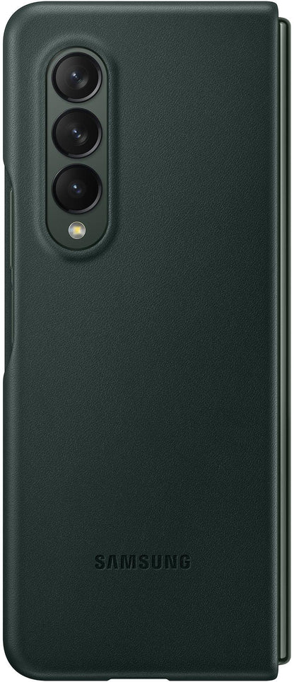 Samsung Leather Cover Galaxy Z Fold3 Green - Essentify