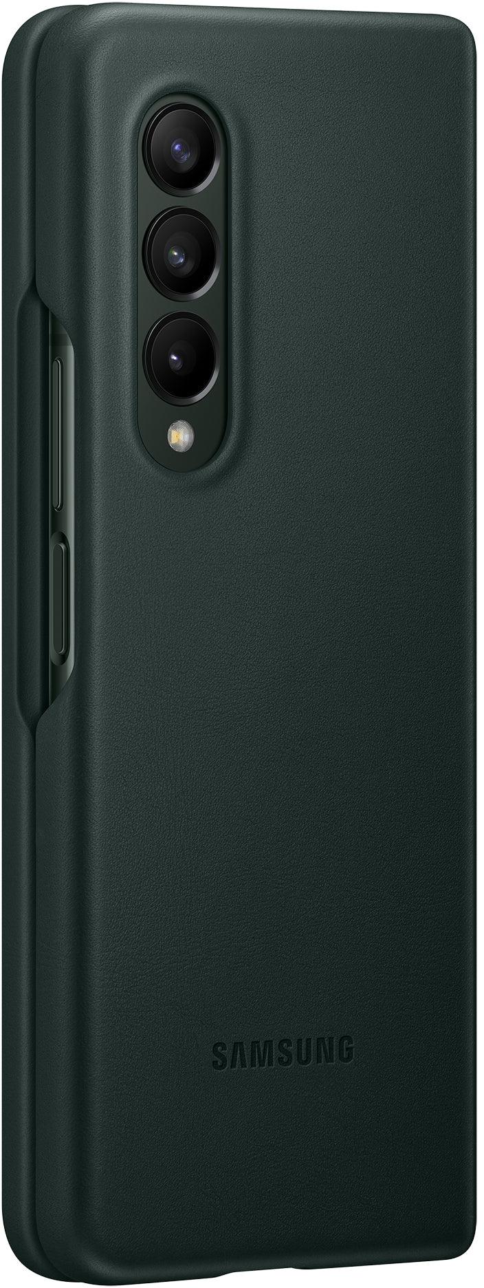 Samsung Leather Cover Galaxy Z Fold3 Green - Essentify