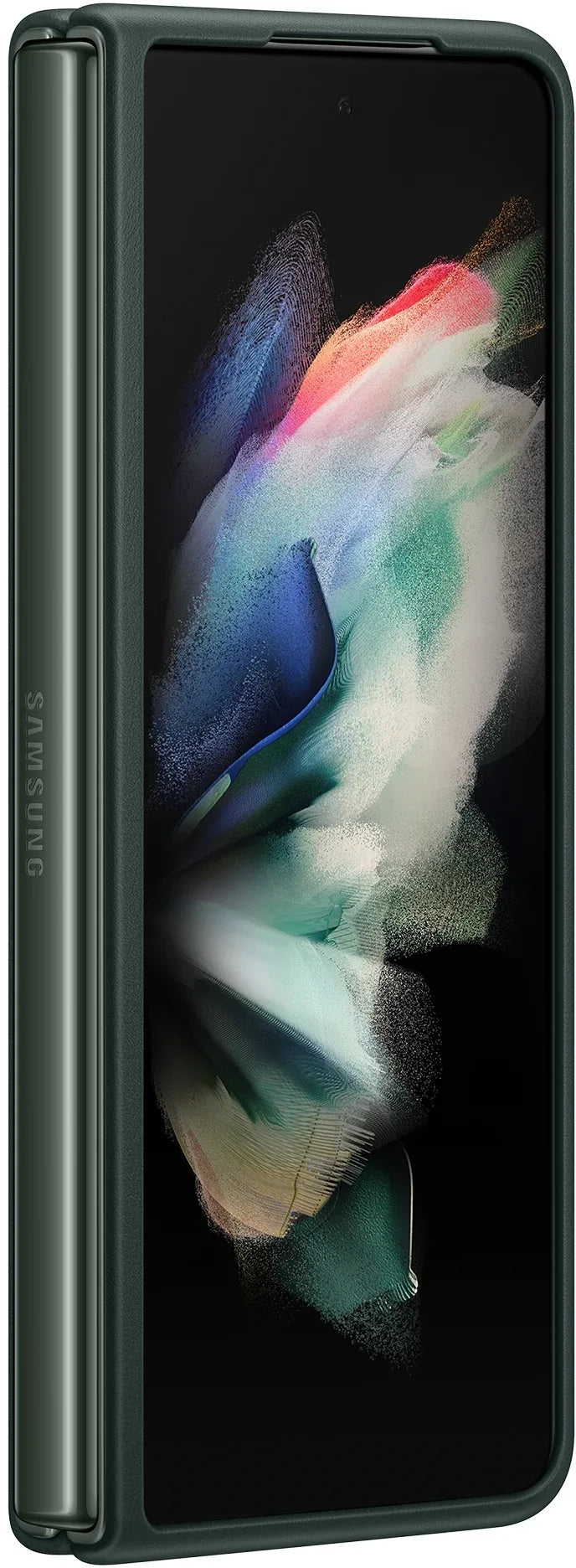 Samsung Leather Cover Galaxy Z Fold3 Green - Essentify