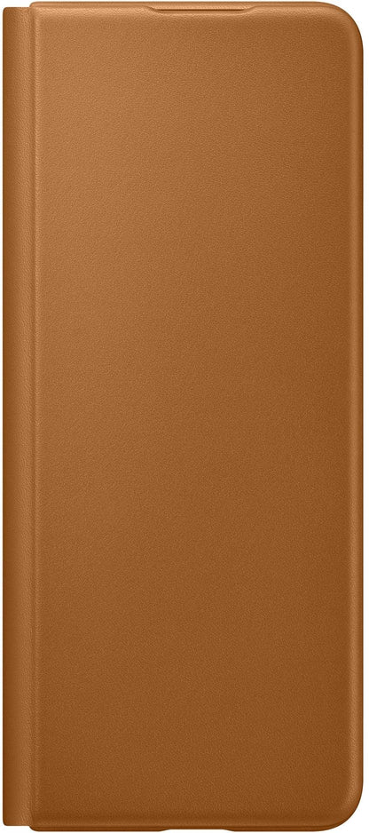 Samsung Leather Flip Cover Galaxy Z Fold3 Camel - Essentify