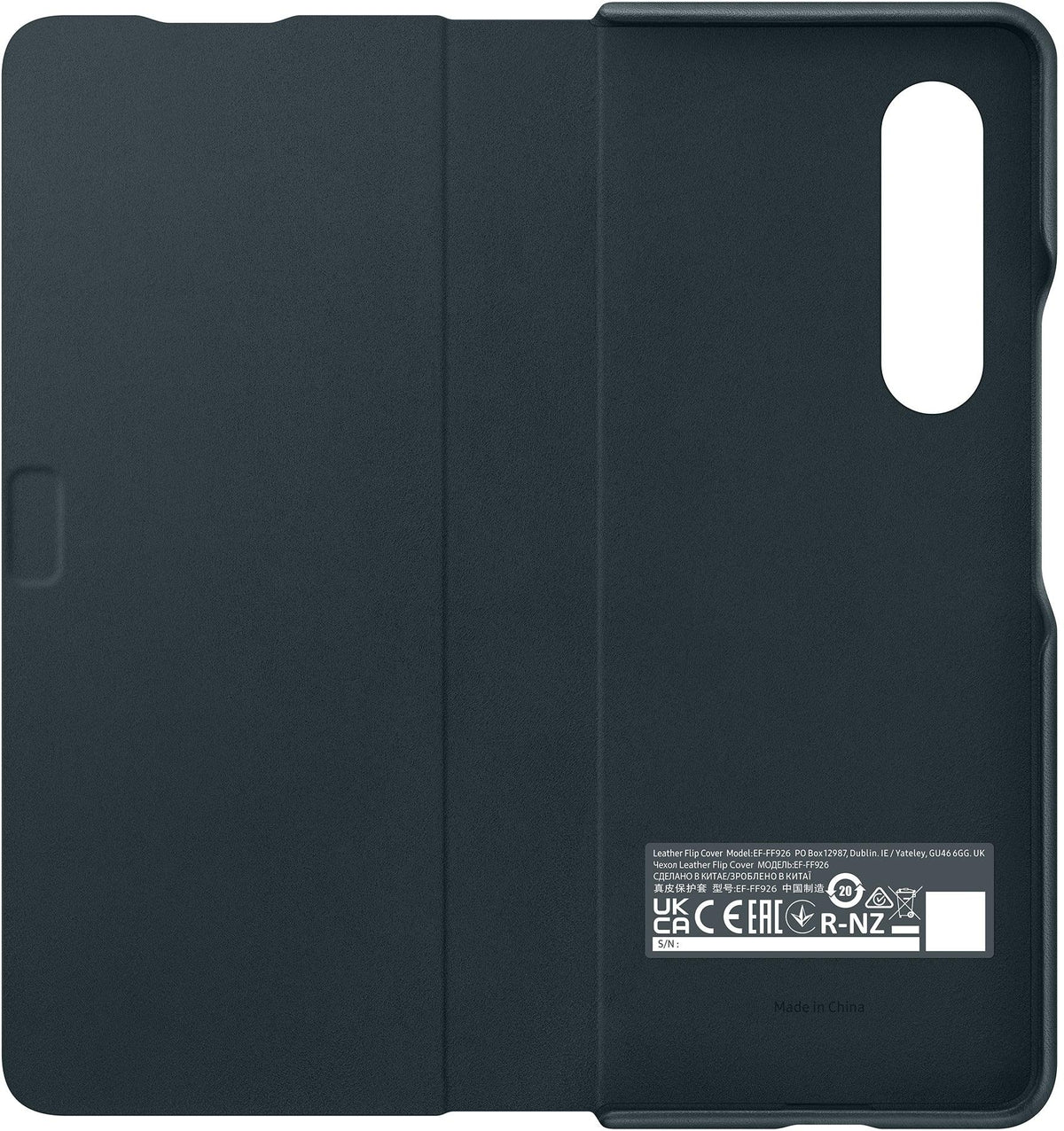 Samsung Leather Flip Cover Galaxy Z Fold3 Green - Essentify