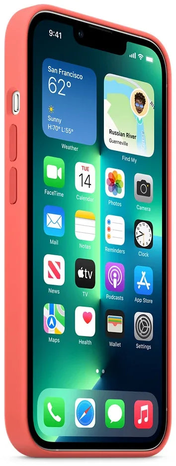 Apple Silicone Case With Magsafe Iphone 13 Pro Pink Pomelo - Essentify