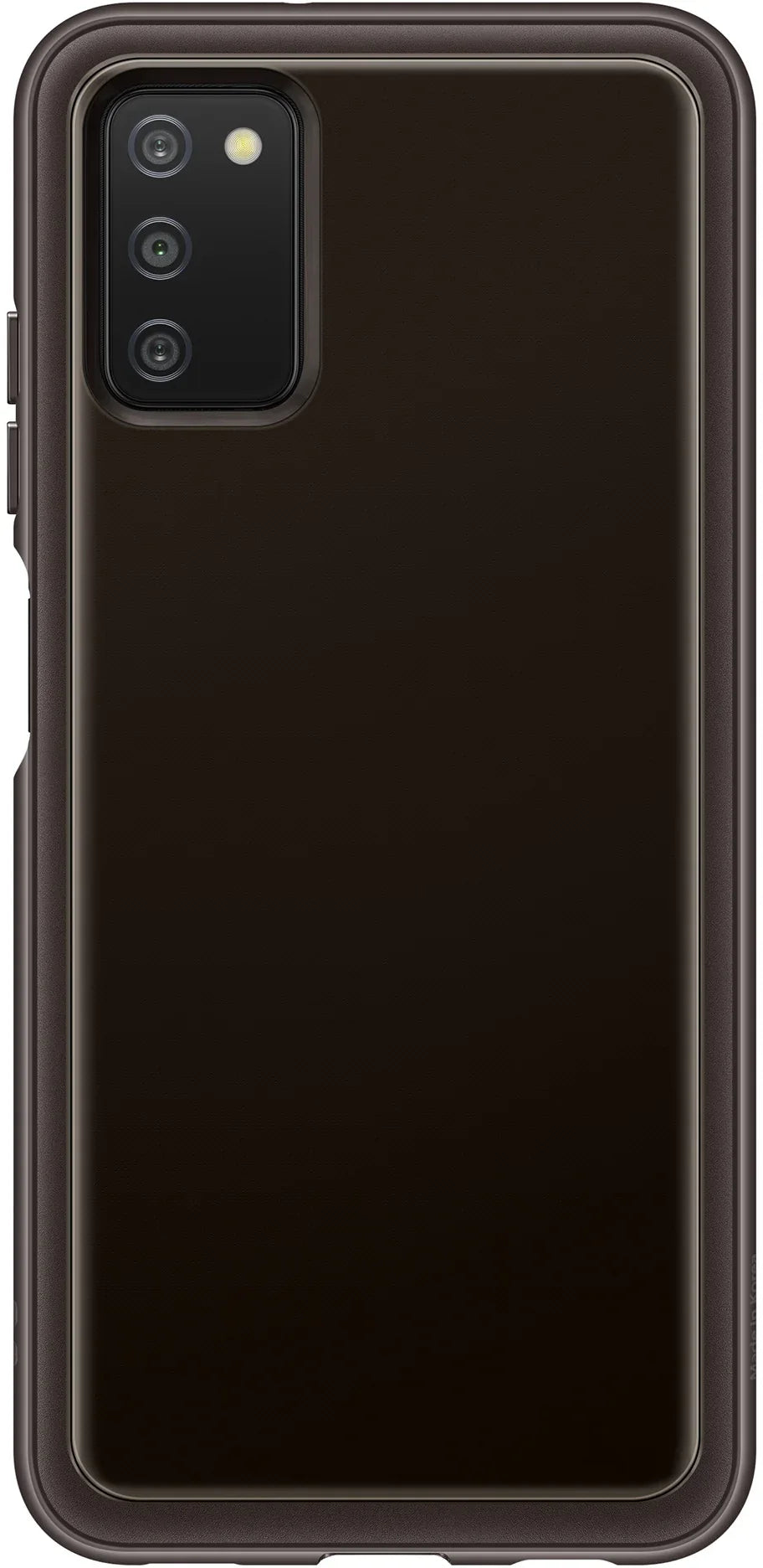 Samsung Soft Clear Cover Galaxy A03S Black - Essentify