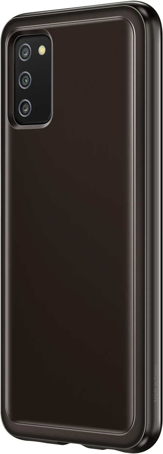Samsung Soft Clear Cover Galaxy A03S Black - Essentify