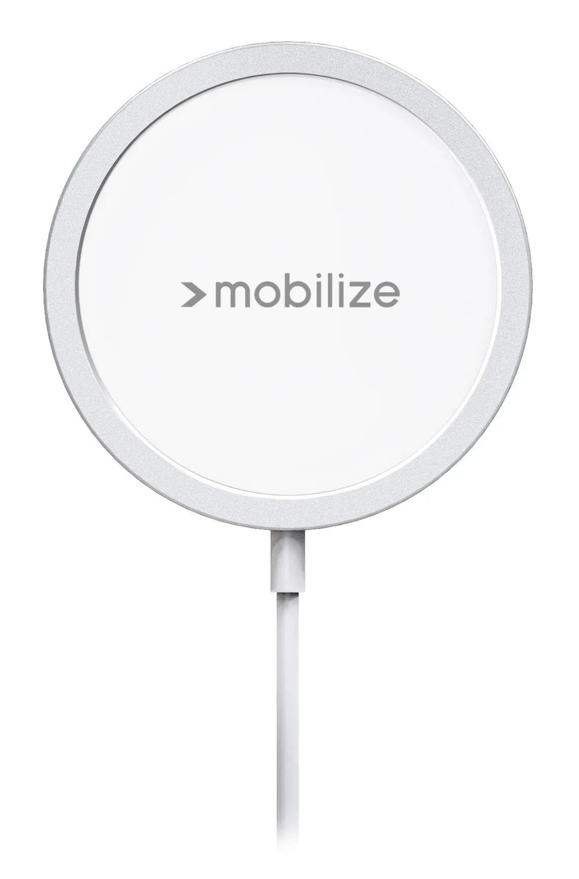 Mobilize Magnetic Wireless Charger Magsafe Compatible 15W White Aluminium - Essentify