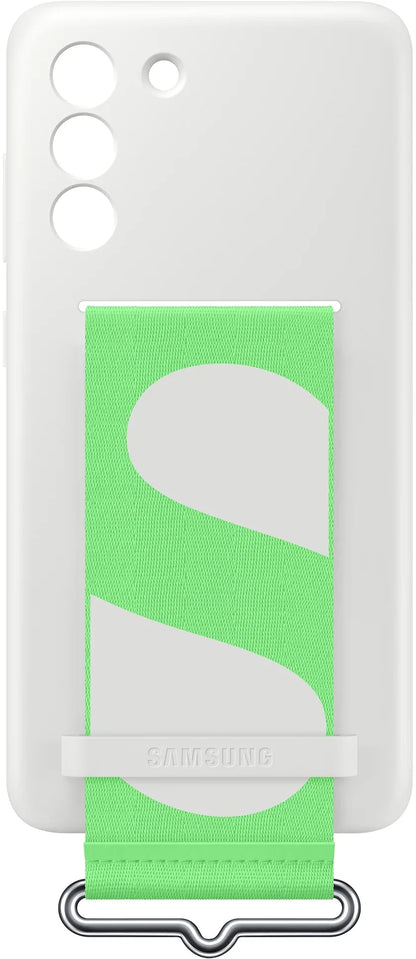 Samsung Silicone Cover With Strap Galaxy S21 Fe 5G White - Essentify