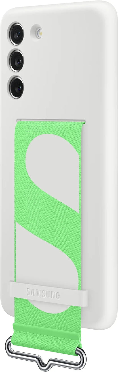 Samsung Silicone Cover With Strap Galaxy S21 Fe 5G White - Essentify