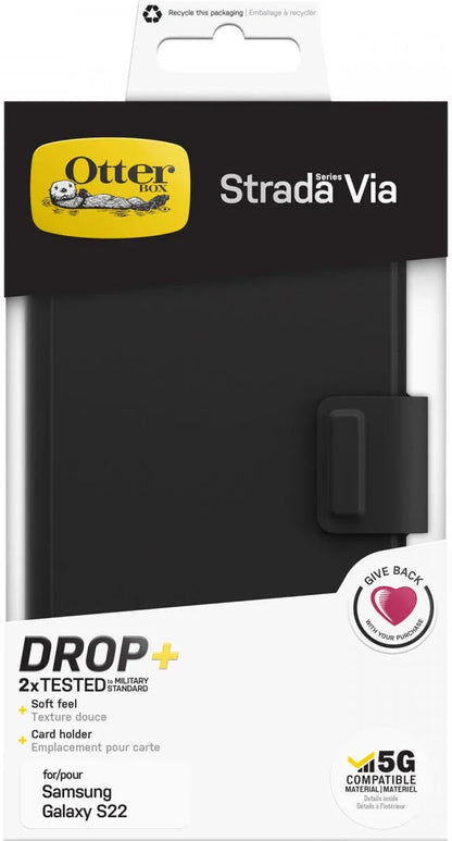 Otterbox Strada Via Samsung Galaxy S22 5G Black Night - Essentify